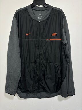 Nike Shield Men's XXL Full Zip Jacket Windbreaker OSU Oklahoma State Cowboys 2XL